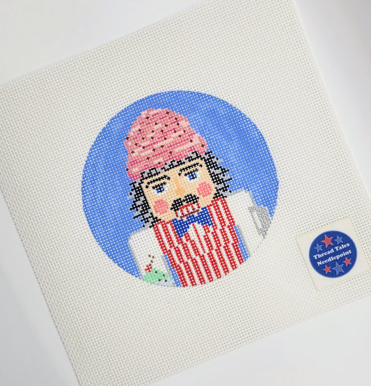 Candy nutcracker round - ice cream