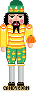 Candy nutcracker - candy corn