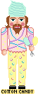 Candy nutcracker - cotton candy
