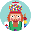 Candy nutcracker round - gumball